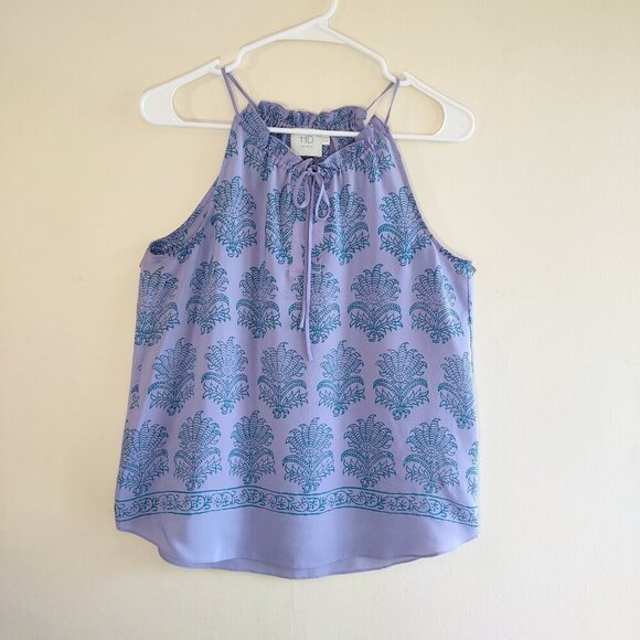 Anthropologie HD in Paris Silk Paisley Camisole Tank Top Womens Size 2 Boho Chic - Picture 4 of 10